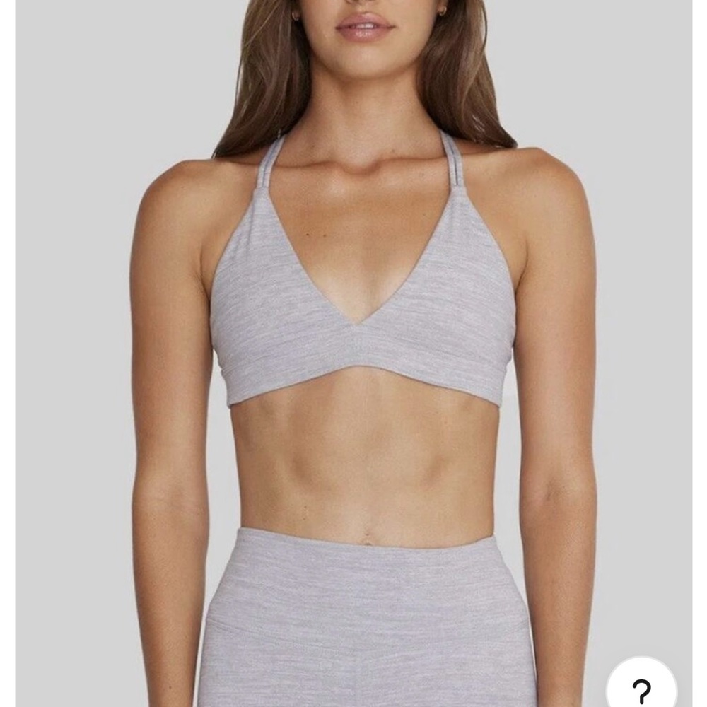 CROP SHOP BOUTIQUE - STELLA CROP LIGHT GREY MERLE